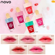 ReadyStockInMalay NOVO Lipstick Ice cream Liquid Lipstick Glitter Lip Gloss