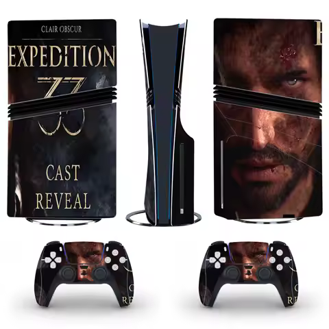 Clair Obscur Expedition 33 PS5 Pro Disc Skin Sticker Protector Decal Cover for Console Controller PS