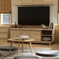 SB Design Square KONCEPT FURNITURE ไซด์บอร์ด รุ่น Hakone สีไม้อ่อน (160x55x56 ซม.)