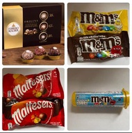 ⭐️減至$4/包 Maltesers 麥提莎 朱古力 (黑朱古力味) / m&amp;m's 朱古力 /Ferrero Rocher 金莎頂級三重黑朱古力禮盒