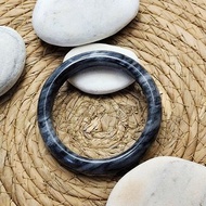 水墨青花玉手鐲 | 62圈口 | 一品一拍