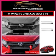 MYVI G3 2022-2024 FL CARBON FIBER FRONT GRILL GARNISH, FRONT GRILL COVER, FRONT GRILL TRIMER CARBON,