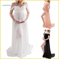 SOME Comfortable Portrait Gown Stretchy Maternity Photoshoot Photo Dress