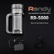 Randy ไฟฉายแรงสูง led แบตเตอรี่ลิเธียม ญี่ปุ่น ส่องสว่างระยะไกลปุ่มกด3ระดับ แบตอึด ไฟฉาย LEDหน้าไฟ อ