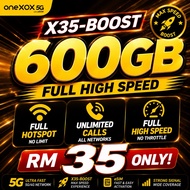 ONEXOX PREPAID 600GB 5G High Speed Data Unlimited Calls