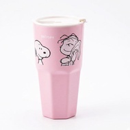 (REDMONZTER) : PN4-Water Glass with lid : PEANUTS-4B Tumbler with (PN4B-TB-PP850-PK) W9xH18.5 cm.-85