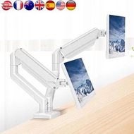 Dual Monitor Stand Full Adjustable Expandable Display Bracket Monitor Arm Desk Mount for 13 To 32 In