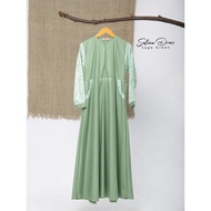 CE736 ATTIN - SELINA DRESSATTIN Gamis Cantik Gamis Polos Toyobo kombi