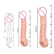 【HADEJ-DEJAD】Highly Elastic Silicone  Extender Sleeve Reusable s Condom Delay Ejaculation Dick Enlargement Sex Toys for Men