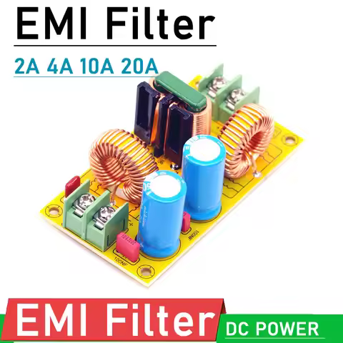 2A 4A 10A 20A DC LC Filter EMI Filter Electromagnetic Interference EMC FCC Car Audio Filtering Power