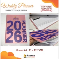 PRINT WEEKLY PLANNER 2026 CUSTOM COVER | HARDCOVER DOFF | FREE Design | WEEKLY PLANNER