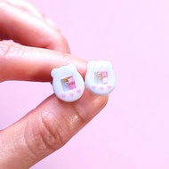 小熊迷你他媽哥池耳環/耳夾 搖搖樂 電子雞 抗過敏醫療鋼