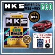TOYOTA VIOS AC100 2023+ - HKS SUPER OIL ECO 5W30 4L FULLY SYNTHETIC ENGINE OIL [100% ORIGINAL]