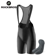 ROCKBROS Men Cycling Bib Shorts Detachable Strap MTB Road Bike Cycling Tights Shockproof 3D Pritting