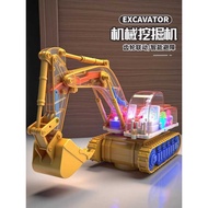 Boy Electric Toy Car Universal Excavator Music Lighting 1 to 4 Years Old Baby Excavator 3 Years Old 