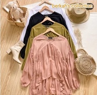 dealova blouse wanita outer ceruty babydoll / blouse wanita