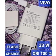 VIVO 3A 33 WATT SUPER FLASH CHARGE ORIGINAL CHARGER hp V20 PRO V20SE V21 V22 V23 Y70 Y73 S7 S9 X30 X