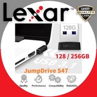 LEXAR - 雷克沙 256GB JumpDrive S47 USB 3.1 手指(250MB/S) 黑色 (LJDS47-256ABBK) -【原裝正貨】