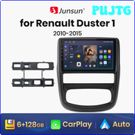 PUJTG Junsun V1เครื่องเสียงติดรถยนต์,วิทยุอัตโนมัติแอนดรอยด์ CarPlay แบบไร้สาย GPS สำหรับเรโนลด์ดัสเตอร์1 2010-2015 4G 2din มัลติมีเดียรถยนต์