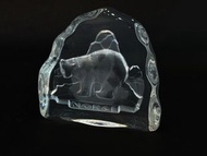 歐洲水晶玻璃紙鎮/擺飾 - 熊