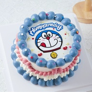 Happy Birthday Dingdang Cat Cake Decoration Top Romantic Flower Birthday Cake Decoration Accessories