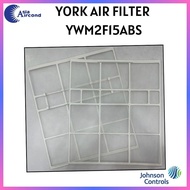 (2PCS) YORK JOHNSON CONTROLS AIR FILTER YWM2F15ABS (150S6312 / 5261727)