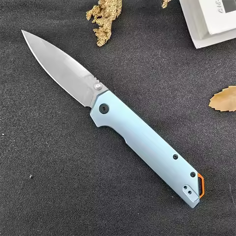 4 Colors KS 2038 Iridium Folding Knife D2 Blade Aluminum Handle Outdoor Tactical Hunting Combat Mili