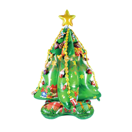 Balon Foil Dekorasi Tema Natal Pohon Natal 4D