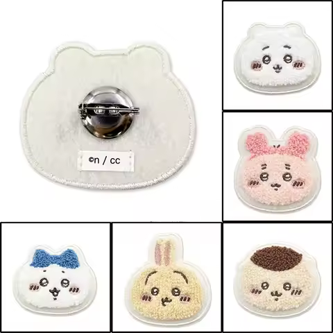 Chikawa Cartoon Anime Character Enamel Pins Custom Cute Brooches Lapel Badges Cartoon Funny Jewelry 