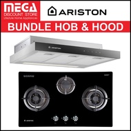 ARISTON BUNDLE : ASL 9F LT X 90CM HOOD &amp; TH 731 D2/A B 76CM GAS HOB