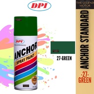 ANCHOR STANDARD Spray Can Tin Cat Paint 400ML 27 Green Hijau Sprey Ancer Standard Ori 100% Original