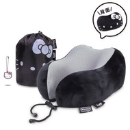 murmur 山丘頸枕 (附收納袋)│hello kitty (低調黑) | 附吊飾