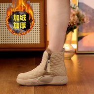 - 大码女鞋真软皮软底马丁靴冬季加厚防寒雪地靴防滑短靴- Large Women's Shoe  True Soft Leathe 多金·studio旗舰店0318BOZH2ffS