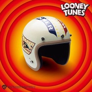 華納兄弟 x Gallop 嗶嗶鳥與威利狼款 聯名3/4復古安全帽-米色