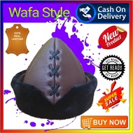 Peci sufi kuncung TOPI KULIT PRIA bulu kopiah kulit domba