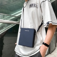 Ulzzang Korean Fashion Pu Leather Big Capacity Men Sling Bag Crossbody Bag Shoulder Bag Box Bag for 