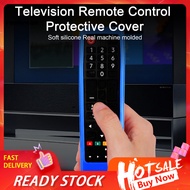  Remote Control Cover Waterproof Anti-fouling Easy Cleaning Anti-drop Non-slip Full Protection Solid Color Smart LCD TV Controller Case for Samsung BN59-01303A