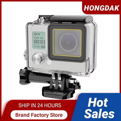 For GoPro Hero 4 3+ Waterproof Case 60m Underwater Diving Protector Housing Cover For Go Por 4 3+ Go