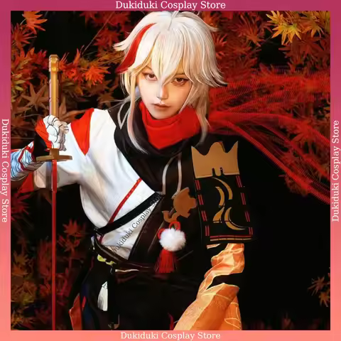 IN STOCK Genshin Impact Kaedehara Kazuha Cosplay Costume Anime Kazuha Uniform Chinese Style Hallowee