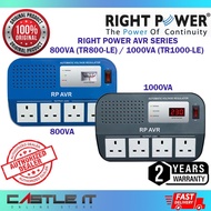 Right Power AVR 800VA TR800-LE / 1000VA (TR1000-LE) Automatic Voltage Regulator 4x UK OUTPUT SOCKET