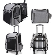 Trolley Case Pet Bag Foldable Dog Bag Outing Expansion Large Capacity Backpack Cat Bag Large Large C