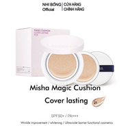 Phấn Nước Trang Điểm Missha M Magic Cushion SPF 50+ PA+++ Hàn Quốc vỏ hồng giúp trắng da mềm mịn tự