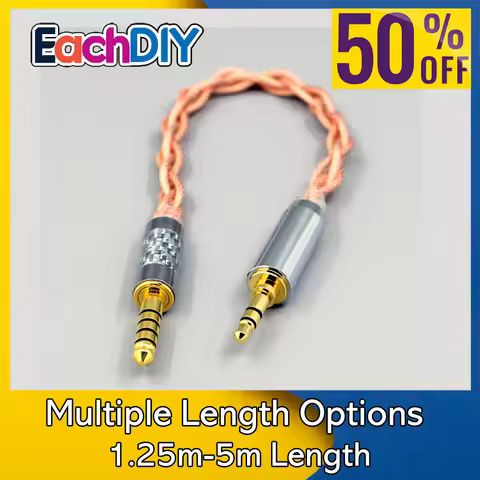 Graphene 7N OCC Shielding Coaxial Mixed Earphone Cable For 3.5m 2.5mm 4.4mm 6.5mm XLR To 4.4mm Male 
