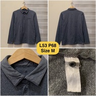 F2F Grey Long Sleeve Poloshirt Original