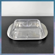 [hotkeystore.] Butter Container - White Butter Fridge Storage Container Butter Storage Box,Metal But