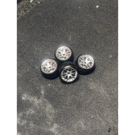 Hotwheels custom 1:64 bbs chr tire rims