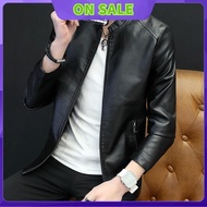 Men's leather coat leather jacket trendy men's must-have leather coat men's outer Korean leather coa
