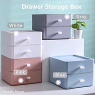 🌈【Thickened】Morandi Color Drawer Organizer / Drawer Storage Box / Stackable Desk Organizer