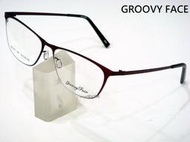 【angel精品眼鏡】GROOVY FACE薄鋼鈦無螺絲無焊接點.超輕超薄時尚鏡架 401 美津濃