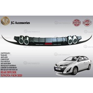 TOYOTA VIOS GENERATION 4 2019 2020 2021 REAR DIFFUSER/REAR BUMPER DIFFUSER BLACK THAILAND
